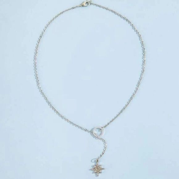7/$35 Crystal Star Charm Lariat Necklace - Picture 8 of 10
